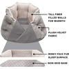 image:imageFurhaven 18 Round Pet Bed for Indoor Cats amp Small Dogs 100 Washable For Pets Up to 14 lbs  Minky Plush amp Velvet Hug Bed  Silver Gray 18inchHug Bed  Minky  Velvet Silver Gray