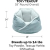 image:imageFurhaven 18 Round Pet Bed for Indoor Cats amp Small Dogs 100 Washable For Pets Up to 14 lbs  Minky Plush amp Velvet Hug Bed  Silver Gray 18inchHug Bed  Minky  Velvet Aquamarine