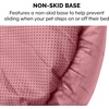 image:imageFurhaven 24 Round Calming Donut Dog Bed for Indoor Cats amp Small Dogs Washable For Dogs Up to 20 lbs  Plush Velvet Waves Hooded Donut Bed  Rose Pink SmallRose Pink