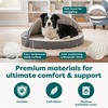 image:imageFurhaven 26 Round Orthopedic Dog Bed for MediumSmall Dogs w Removable Washable Cover For Dogs Up to 30 lbs  Sherpa amp Suede Snuggery  Gray 26inchGray