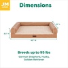 image:imageFurhaven Cooling Dog Sofa Bed  Memory Foam Couch with Bolsters Textured Plush amp WaterResistant Cover Washable Cover  Riverway JumboCamel