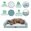 image:imageFurhaven Cooling Dog Sofa Bed  Memory Foam Couch with Bolsters Textured Plush amp WaterResistant Cover Washable Cover  Riverway JumboRiverway