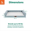 image:imageFurhaven Cooling Dog Sofa Bed  Memory Foam Couch with Bolsters Textured Plush amp WaterResistant Cover Washable Cover  Riverway JumboRiverway