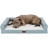 image:imageFurhaven Cooling Dog Sofa Bed  Memory Foam Couch with Bolsters Textured Plush amp WaterResistant Cover Washable Cover  Riverway JumboRiverway
