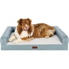 image:imageFurhaven Cooling Dog Sofa Bed  Memory Foam Couch with Bolsters Textured Plush amp WaterResistant Cover Washable Cover  Riverway JumboRiverway