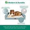 image:imageFurhaven Cooling Dog Sofa Bed  Memory Foam Couch with Bolsters Textured Plush amp WaterResistant Cover Washable Cover  Riverway JumboRiverway