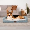 image:imageFurhaven Cooling Dog Sofa Bed  Memory Foam Couch with Bolsters Textured Plush amp WaterResistant Cover Washable Cover  Riverway JumboRiverway