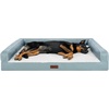 image:imageFurhaven Cooling Dog Sofa Bed  Memory Foam Couch with Bolsters Textured Plush amp WaterResistant Cover Washable Cover  Riverway JumboRiverway