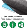 image:imageFurhaven Cooling Gel Dog Bed for Large Dogs w Removable Bolsters amp Washable Cover For Dogs Up to 95 lbs  Luxe Faux Fur amp Performance Linen Sofa  Charcoal JumboXLCharcoal