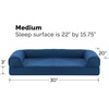 image:imageFurhaven Cooling Gel Dog Bed for Large Dogs w Removable Bolsters amp Washable Cover For Dogs Up to 95 lbs  Luxe Faux Fur amp Performance Linen Sofa  Charcoal JumboXLNavy Blue