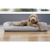 image:imageFurhaven Cooling Gel Dog Bed for Large Dogs w Removable Bolsters amp Washable Cover For Dogs Up to 95 lbs  Luxe Faux Fur amp Performance Linen Sofa  Charcoal JumboXLSilver Gray