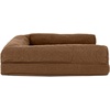 image:imageFurhaven Cooling Gel Dog Bed for Large Dogs w Removable Bolsters amp Washable Cover For Dogs Up to 95 lbs  Luxe Faux Fur amp Performance Linen Sofa  Charcoal JumboXLToasted Brown