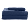 image:imageFurhaven Cooling Gel Dog Bed for Large Dogs w Removable Bolsters amp Washable Cover For Dogs Up to 95 lbs  Luxe Faux Fur amp Performance Linen Sofa  Charcoal JumboXLNavy Blue