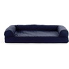 image:imageFurhaven Cooling Gel Dog Bed for Large Dogs w Removable Bolsters amp Washable Cover For Dogs Up to 95 lbs  Luxe Faux Fur amp Performance Linen Sofa  Charcoal JumboXLNavy Blue