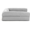 image:imageFurhaven Cooling Gel Dog Bed for Large Dogs w Removable Bolsters amp Washable Cover For Dogs Up to 95 lbs  Luxe Faux Fur amp Performance Linen Sofa  Charcoal JumboXLSilver Gray