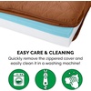 image:imageFurhaven Cooling Gel Dog Bed for Large Dogs w Removable Bolsters amp Washable Cover For Dogs Up to 95 lbs  Luxe Faux Fur amp Performance Linen Sofa  Charcoal JumboXLToasted Brown
