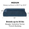 image:imageFurhaven Cooling Gel Dog Bed for Large Dogs w Removable Bolsters amp Washable Cover For Dogs Up to 95 lbs  Pinsonic Quilted Paw L Shaped Chaise  Titanium JumboXLPlush  Almond Print Blue Almonds