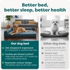 image:imageFurhaven Cooling Gel Dog Bed for Large Dogs w Removable Bolsters amp Washable Cover For Dogs Up to 95 lbs  Pinsonic Quilted Paw L Shaped Chaise  Titanium JumboXLQuilted Paw Titanium