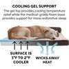 image:imageFurhaven Cooling Gel Dog Bed for Large Dogs w Removable Bolsters amp Washable Cover For Dogs Up to 95 lbs  Pinsonic Quilted Paw L Shaped Chaise  Titanium JumboXLTwoTone Faux Fur  Suede Espresso
