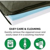 image:imageFurhaven Cooling Gel Dog Bed for Large Dogs w Removable Bolsters amp Washable Cover For Dogs Up to 95 lbs  Pinsonic Quilted Paw L Shaped Chaise  Titanium JumboXLTwoTone Faux Fur  Suede Dark Sage