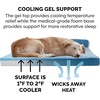 image:imageFurhaven Cooling Gel Dog Bed for Large Dogs w Removable Bolsters amp Washable Cover For Dogs Up to 95 lbs  Pinsonic Quilted Paw L Shaped Chaise  Titanium JumboXLTwoTone Faux Fur  Suede Marine Blue