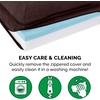 image:imageFurhaven Cooling Gel Dog Bed for Large Dogs w Removable Bolsters amp Washable Cover For Dogs Up to 95 lbs  Pinsonic Quilted Paw L Shaped Chaise  Titanium JumboXLTwoTone Faux Fur  Suede Espresso