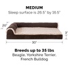 image:imageFurhaven Cooling Gel Dog Bed for Large Dogs w Removable Bolsters amp Washable Cover For Dogs Up to 95 lbs  Pinsonic Quilted Paw L Shaped Chaise  Titanium JumboXLTwoTone Faux Fur  Suede Espresso