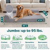 image:imageFurhaven Cooling Gel Dog Bed for Large Dogs w Removable Bolsters amp Washable Cover For Dogs Up to 95 lbs  Pinsonic Quilted Paw L Shaped Chaise  Titanium JumboXLQuilted Paw Titanium