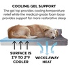 image:imageFurhaven Cooling Gel Dog Bed for Large Dogs w Removable Bolsters amp Washable Cover For Dogs Up to 95 lbs  Pinsonic Quilted Paw L Shaped Chaise  Titanium JumboXLPlush  Velvet Platinum Gray