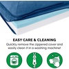 image:imageFurhaven Cooling Gel Dog Bed for Large Dogs w Removable Bolsters amp Washable Cover For Dogs Up to 95 lbs  Pinsonic Quilted Paw L Shaped Chaise  Titanium JumboXLTwoTone Faux Fur  Suede Marine Blue