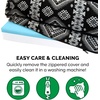 image:imageFurhaven Cooling Gel Dog Bed for Large Dogs w Removable Bolsters amp Washable Cover For Dogs Up to 95 lbs  Quilted Sofa  Coffee JumboXLBlack Medallion Plush  Southwest Kilim Woven