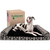image:imageFurhaven Cooling Gel Dog Bed for Large Dogs w Removable Bolsters amp Washable Cover For Dogs Up to 95 lbs  Quilted Sofa  Coffee JumboXLBlack Medallion Plush  Southwest Kilim Woven