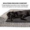 image:imageFurhaven Cooling Gel Dog Bed for Large Dogs w Removable Bolsters amp Washable Cover For Dogs Up to 95 lbs  Quilted Sofa  Coffee JumboXLBoulder Gray Plush  Southwest Kilim Woven