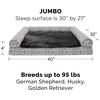 image:imageFurhaven Cooling Gel Dog Bed for Large Dogs w Removable Bolsters amp Washable Cover For Dogs Up to 95 lbs  Quilted Sofa  Coffee JumboXLBoulder Gray Plush  Southwest Kilim Woven