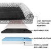 image:imageFurhaven Cooling Gel Dog Bed for Large Dogs w Removable Bolsters amp Washable Cover For Dogs Up to 95 lbs  Quilted Sofa  Coffee JumboXLBoulder Gray Plush  Southwest Kilim Woven