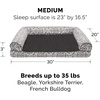 image:imageFurhaven Cooling Gel Dog Bed for Large Dogs w Removable Bolsters amp Washable Cover For Dogs Up to 95 lbs  Quilted Sofa  Coffee JumboXLBoulder Gray Plush  Southwest Kilim Woven