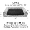 image:imageFurhaven Cooling Gel Dog Bed for Large Dogs w Removable Bolsters amp Washable Cover For Dogs Up to 95 lbs  Quilted Sofa  Coffee JumboXLBoulder Gray Plush  Southwest Kilim Woven