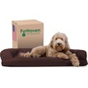 image:imageFurhaven Cooling Gel Dog Bed for Large Dogs w Removable Bolsters amp Washable Cover For Dogs Up to 95 lbs  Quilted Sofa  Coffee JumboXLCoffee Quilted