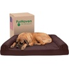 image:imageFurhaven Cooling Gel Dog Bed for Large Dogs w Removable Bolsters amp Washable Cover For Dogs Up to 95 lbs  Quilted Sofa  Coffee JumboXLCoffee Quilted