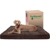 image:imageFurhaven Cooling Gel Dog Bed for Large Dogs w Removable Washable Cover For Dogs Up to 125 lbs  Ultra Plush Faux Fur amp Suede Mattress  Gray Jumbo PlusXXLUltra Plush Curly Faux Fur Chocolate