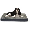 image:imageFurhaven Cooling Gel Dog Bed for Large Dogs w Removable Washable Cover For Dogs Up to 125 lbs  Ultra Plush Faux Fur amp Suede Mattress  Gray Jumbo PlusXXLUltra Plush Curly Faux Fur Chocolate