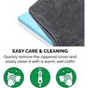 image:imageFurhaven Cooling Gel Dog Bed for Large Dogs w Removable Washable Cover For Dogs Up to 125 lbs  Ultra Plush Faux Fur amp Suede Mattress  Gray Jumbo PlusXXLTerry  Suede Gray