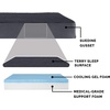 image:imageFurhaven Cooling Gel Dog Bed for Large Dogs w Removable Washable Cover For Dogs Up to 125 lbs  Ultra Plush Faux Fur amp Suede Mattress  Gray Jumbo PlusXXLTerry  Suede Gray