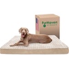 image:imageFurhaven Cooling Gel Dog Bed for Large Dogs w Removable Washable Cover For Dogs Up to 125 lbs  Ultra Plush Faux Fur amp Suede Mattress  Gray Jumbo PlusXXLUltra Plush Curly Faux Fur Cream