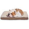 image:imageFurhaven Cooling Gel Dog Bed for Large Dogs w Removable Washable Cover For Dogs Up to 125 lbs  Ultra Plush Faux Fur amp Suede Mattress  Gray Jumbo PlusXXLUltra Plush Curly Faux Fur Cream