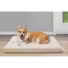 image:imageFurhaven Cooling Gel Dog Bed for Large Dogs w Removable Washable Cover For Dogs Up to 125 lbs  Ultra Plush Faux Fur amp Suede Mattress  Gray Jumbo PlusXXLUltra Plush Curly Faux Fur Cream
