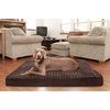image:imageFurhaven Cooling Gel Dog Bed for Large Dogs w Removable Washable Cover For Dogs Up to 125 lbs  Ultra Plush Faux Fur amp Suede Mattress  Gray Jumbo PlusXXLUltra Plush Curly Faux Fur Chocolate