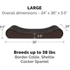 image:imageFurhaven Cooling Gel Dog Bed for Large Dogs w Removable Washable Cover For Dogs Up to 75 lbs  Ultra Plush Faux Fur amp Suede Luxe Lounger Contour Mattress  Cream JumboXLUltra Plush Chocolate