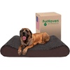 image:imageFurhaven Cooling Gel Dog Bed for Large Dogs w Removable Washable Cover For Dogs Up to 75 lbs  Ultra Plush Faux Fur amp Suede Luxe Lounger Contour Mattress  Cream JumboXLUltra Plush Chocolate