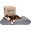 image:imageFurhaven Cooling Gel Dog Bed for Large Dogs w Removable Washable Cover For Dogs Up to 75 lbs  Ultra Plush Faux Fur amp Suede Luxe Lounger Contour Mattress  Cream JumboXLUltra Plush Gray
